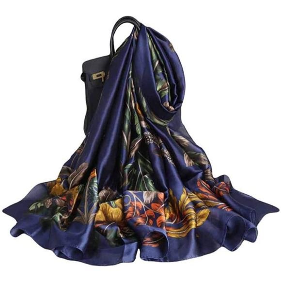 Scarfs for Women Fashion Scarves Long Satin Silk F003 - Picture 3 of 3